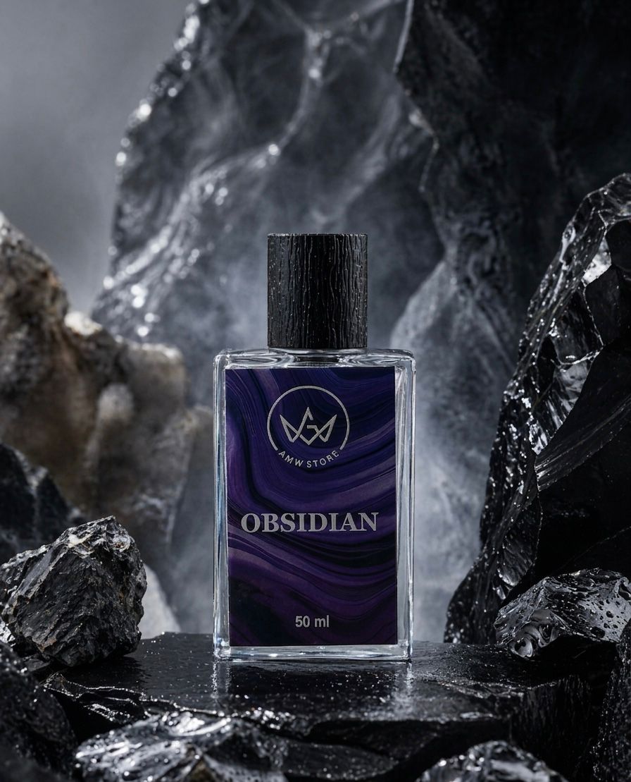 Obsidian A fragrance as rare and captivating as obsidian itself